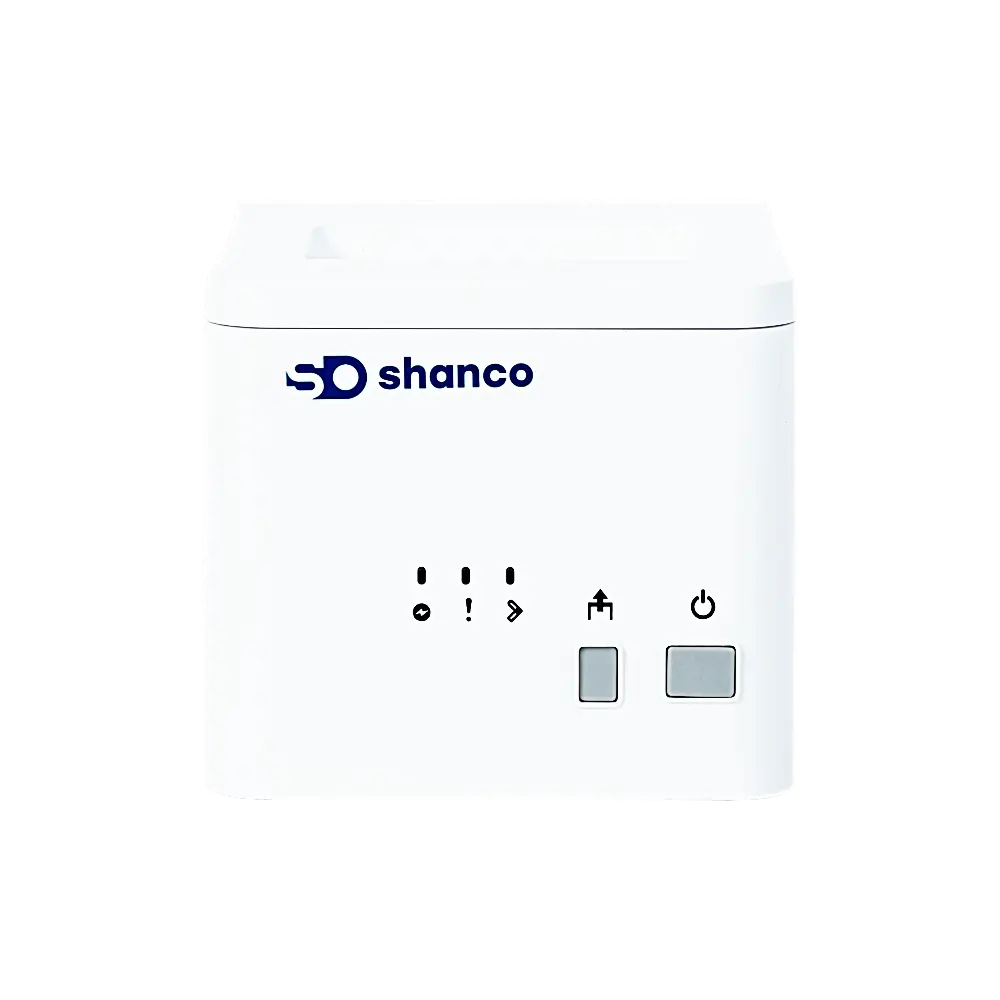 Straight Front View – Shanco B80UN-Prime Thermal Printer Shanco B80UN-Prime Thermal Printer Straight Front View – Compact and Professional Design