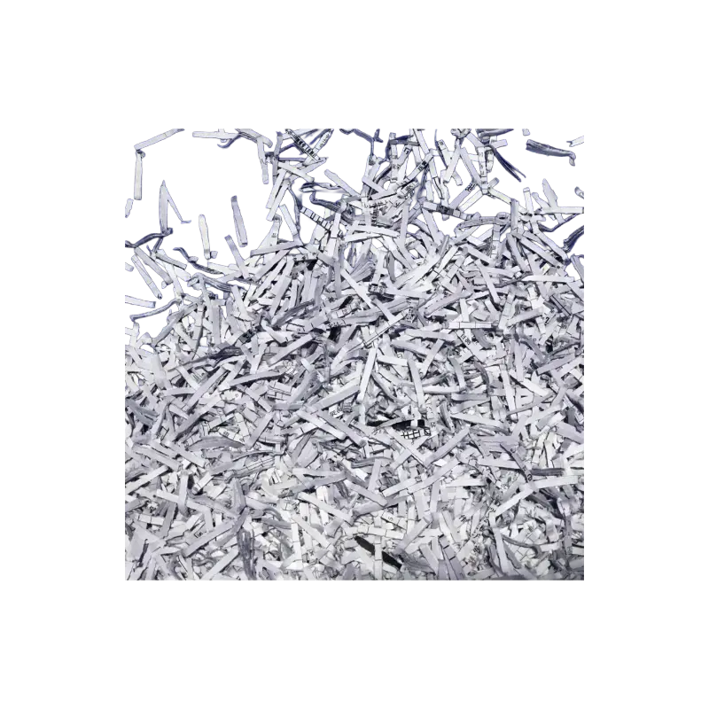 Secure P-4 Shredding Output – DIN 66399 Certified 4x40mm Cuts P-4 Cross-Cut Output of Shanco S18P4 Shredder – DIN 66399 Standard, 4×40mm Particles