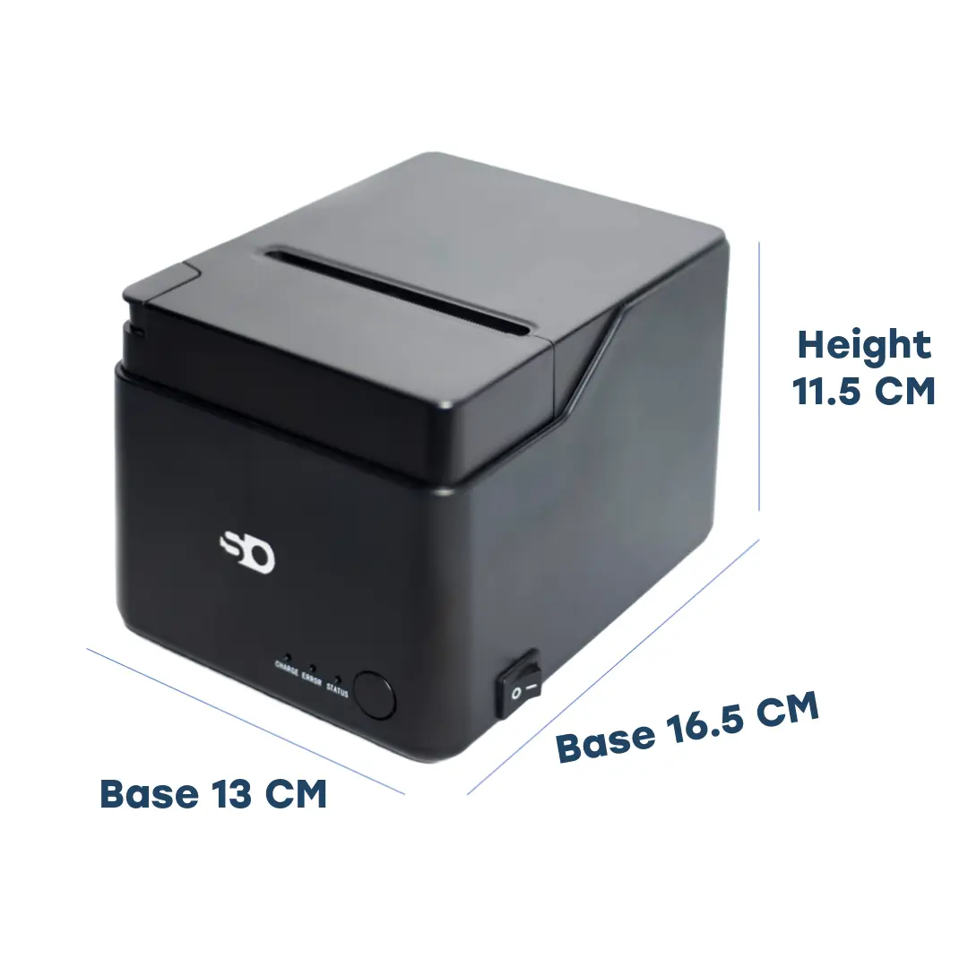 Shanco B80U Thermal Printer with Compact Design. The Shanco B80U Thermal Printer boasts a sleek, compact design, making it a space-saving solution for busy point-of-sale environments.